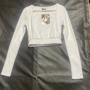 NWT Naked Wardrobe Terry Cloth Crop Top! Small